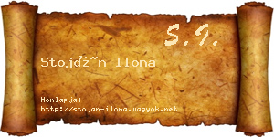 Stoján Ilona névjegykártya